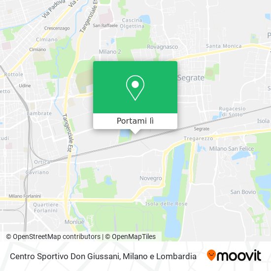 Mappa Centro Sportivo Don Giussani