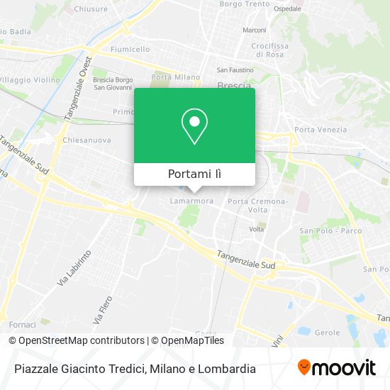 Mappa Piazzale Giacinto Tredici