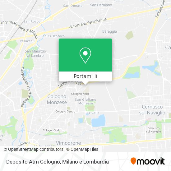 Mappa Deposito Atm Cologno