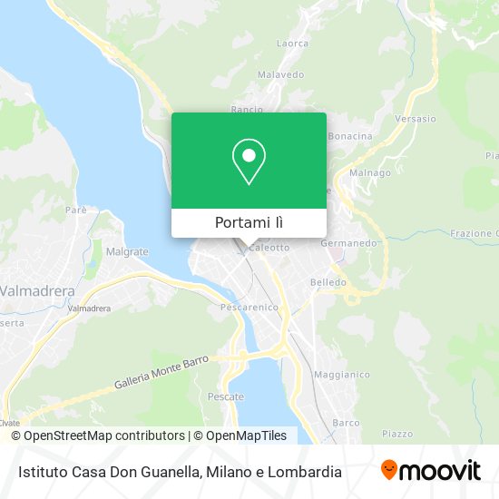 Mappa Istituto Casa Don Guanella