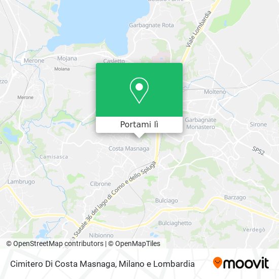 Mappa Cimitero Di Costa Masnaga