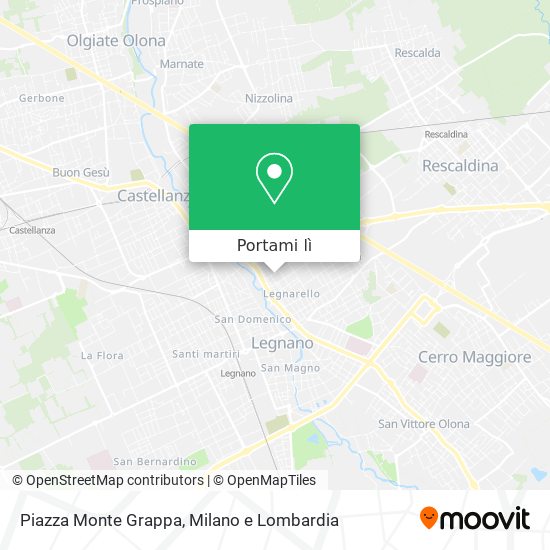 Mappa Piazza Monte Grappa