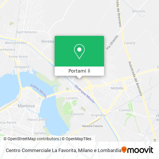 Mappa Centro Commerciale La Favorita