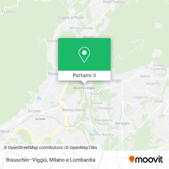 Mappa Bisuschio–Viggiù