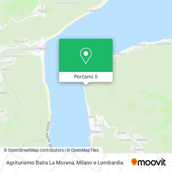 Mappa Agriturismo Baita La Morena