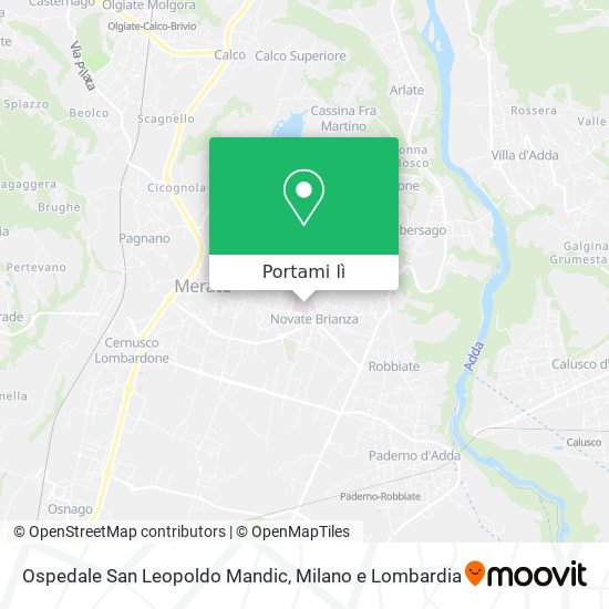 Mappa Ospedale San Leopoldo Mandic