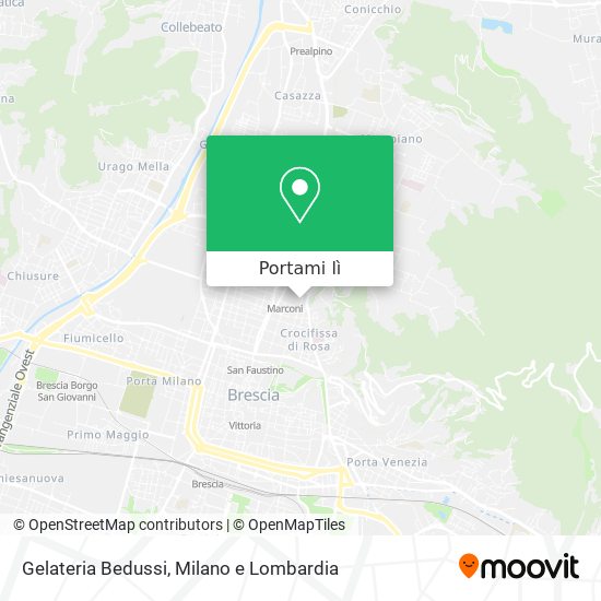 Mappa Gelateria Bedussi
