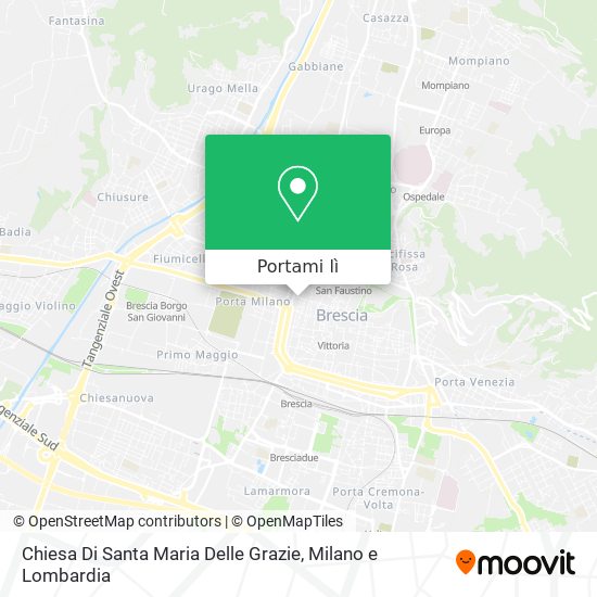Mappa Chiesa Di Santa Maria Delle Grazie