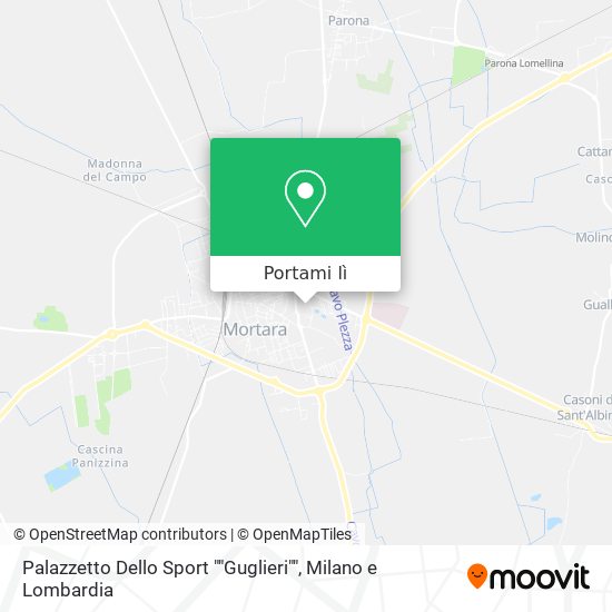 Mappa Palazzetto Dello Sport ""Guglieri""