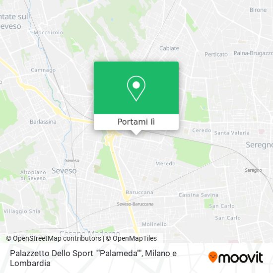Mappa Palazzetto Dello Sport ""Palameda""