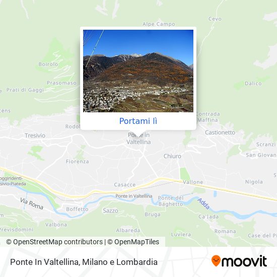 Mappa Ponte In Valtellina