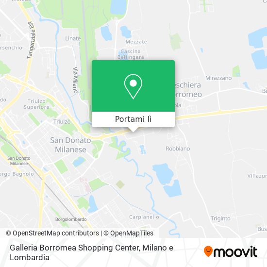 Mappa Galleria Borromea Shopping Center