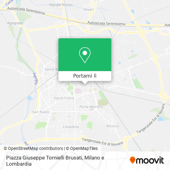 Mappa Piazza Giuseppe Tornielli Brusati