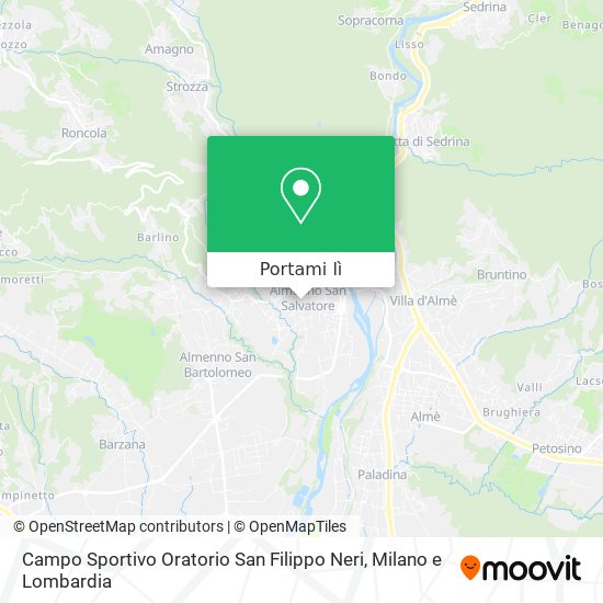 Mappa Campo Sportivo Oratorio San Filippo Neri