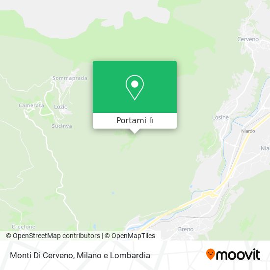 Mappa Monti Di Cerveno