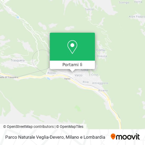 Mappa Parco Naturale Veglia-Devero