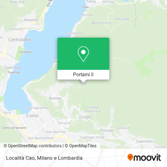 Mappa Località Cao