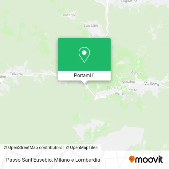 Mappa Passo Sant'Eusebio