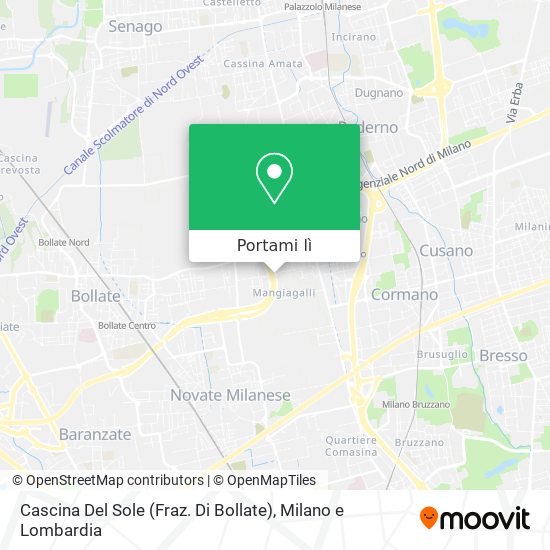 Mappa Cascina Del Sole (Fraz. Di Bollate)