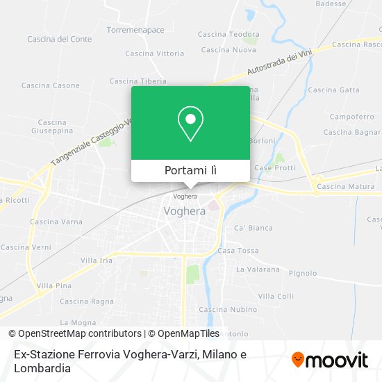 Mappa Ex-Stazione Ferrovia Voghera-Varzi