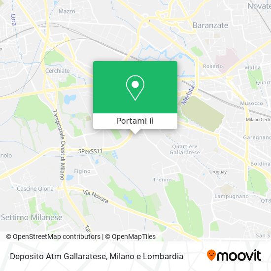Mappa Deposito Atm Gallaratese