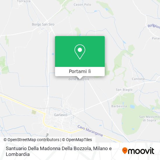 Mappa Santuario Della Madonna Della Bozzola