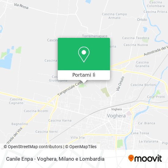 Mappa Canile Enpa - Voghera