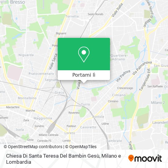 Mappa Chiesa Di Santa Teresa Del Bambin Gesù