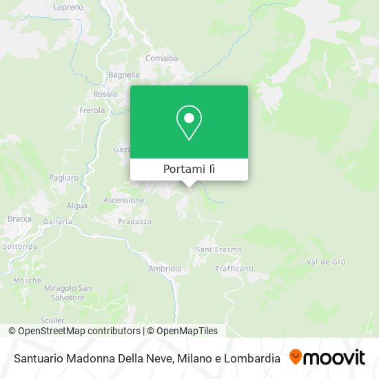 Mappa Santuario Madonna Della Neve