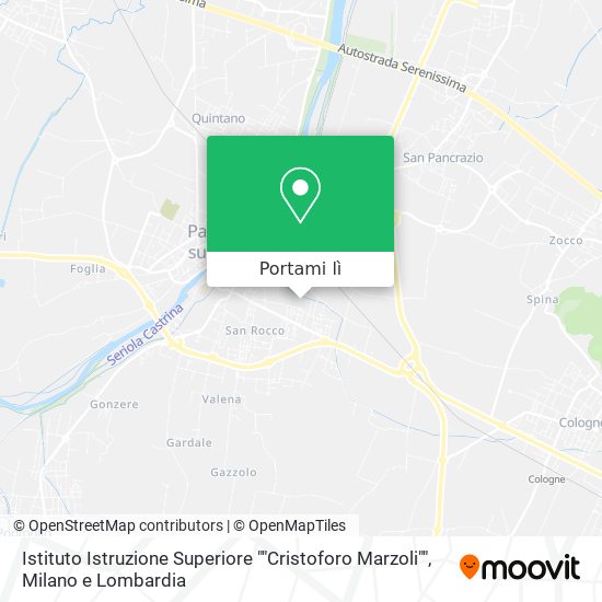 Mappa Istituto Istruzione Superiore ""Cristoforo Marzoli""