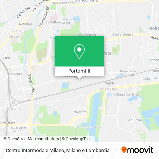 Mappa Centro Intermodale Milano