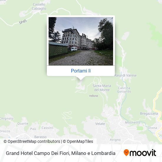 Mappa Grand Hotel Campo Dei Fiori
