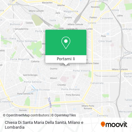 Mappa Chiesa Di Santa Maria Della Sanità