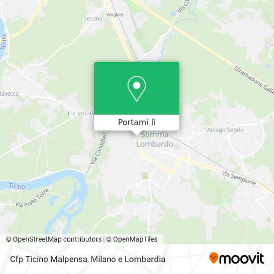 Mappa Cfp Ticino Malpensa