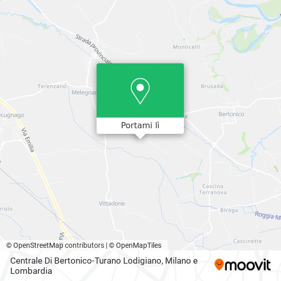 Mappa Centrale Di Bertonico-Turano Lodigiano