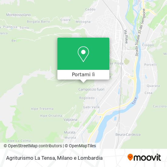 Mappa Agriturismo La Tensa