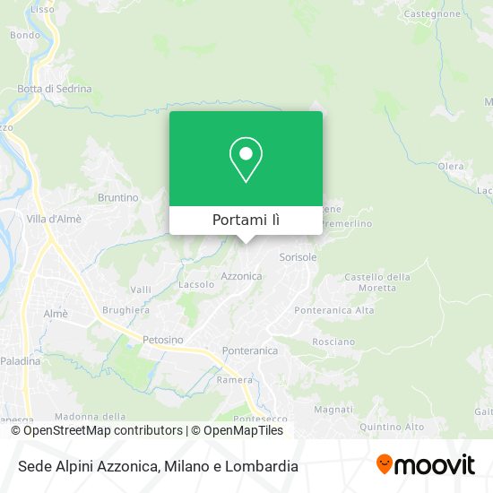 Mappa Sede Alpini Azzonica