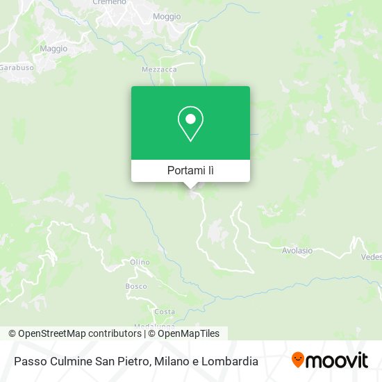 Mappa Passo Culmine San Pietro
