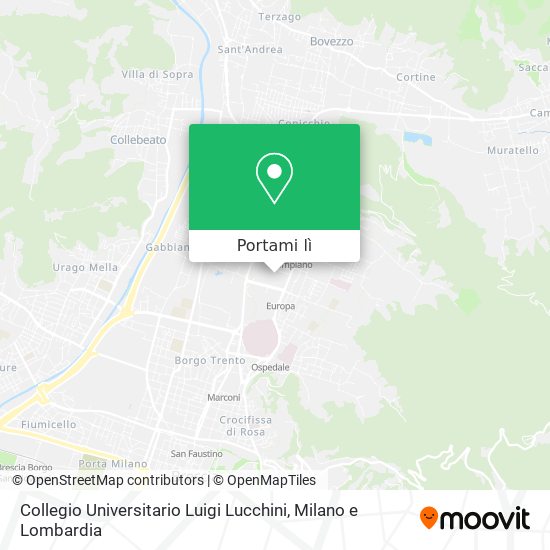 Mappa Collegio Universitario Luigi Lucchini