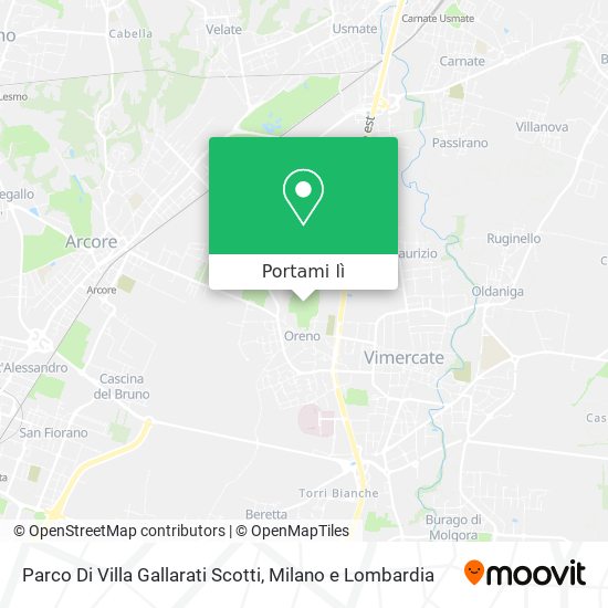 Mappa Parco Di Villa Gallarati Scotti