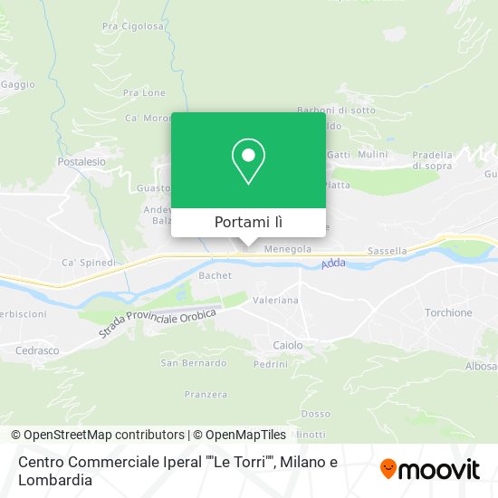 Mappa Centro Commerciale Iperal ""Le Torri""