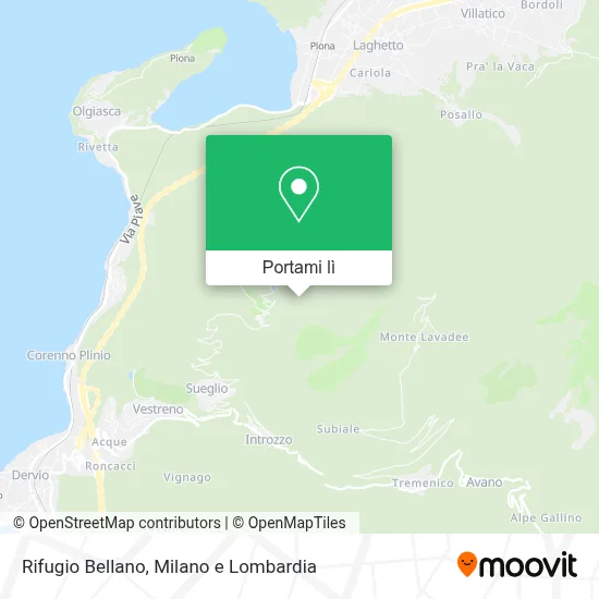 Mappa Rifugio Bellano