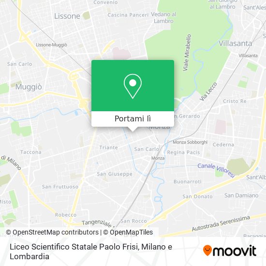 Mappa Liceo Scientifico Statale Paolo Frisi