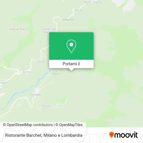 Mappa Ristorante Barchet