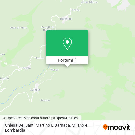 Mappa Chiesa Dei Santi Martino E Barnaba