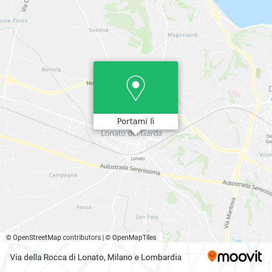 Mappa Via della Rocca di Lonato