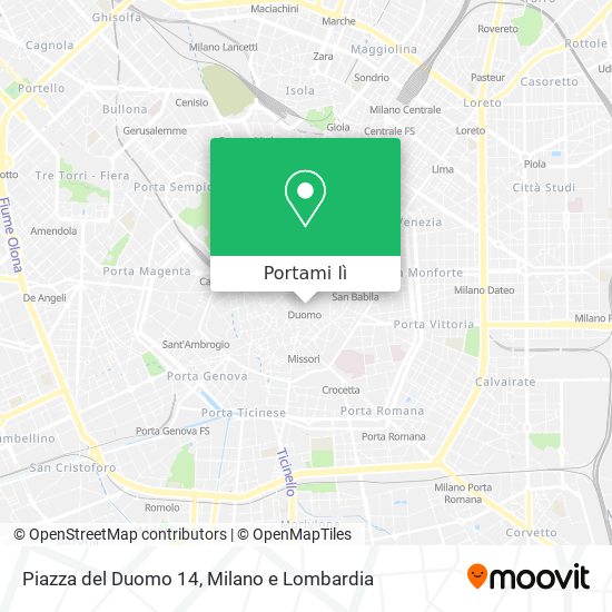 Mappa Piazza del Duomo 14