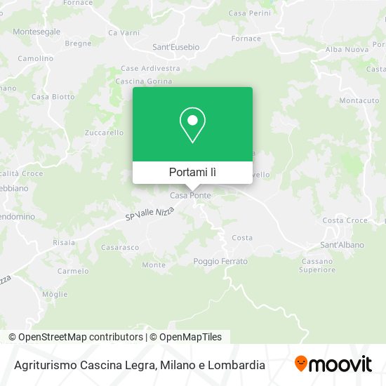 Mappa Agriturismo Cascina Legra