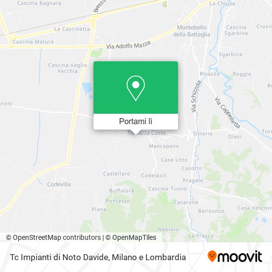 Mappa Tc Impianti di Noto Davide