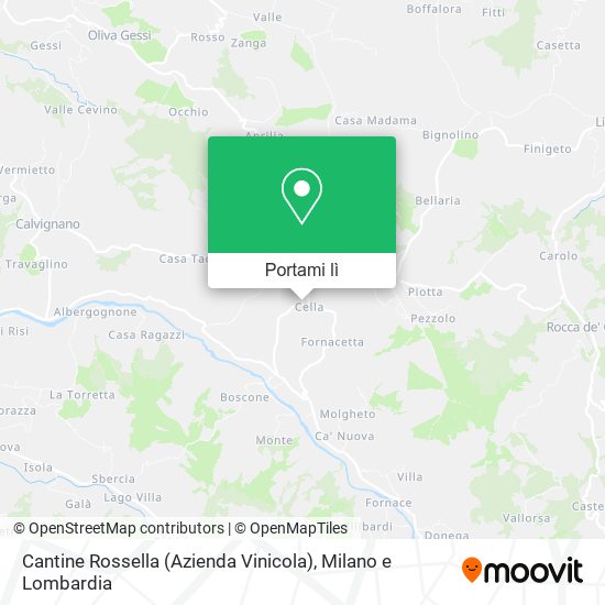 Mappa Cantine Rossella (Azienda Vinicola)